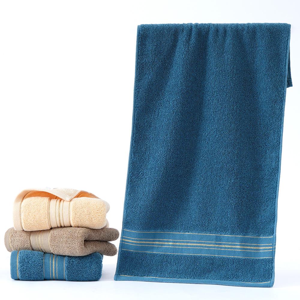 Pure Cotton Soft Absorbent Face Towels with Embroidered Logo - 14 Count Set