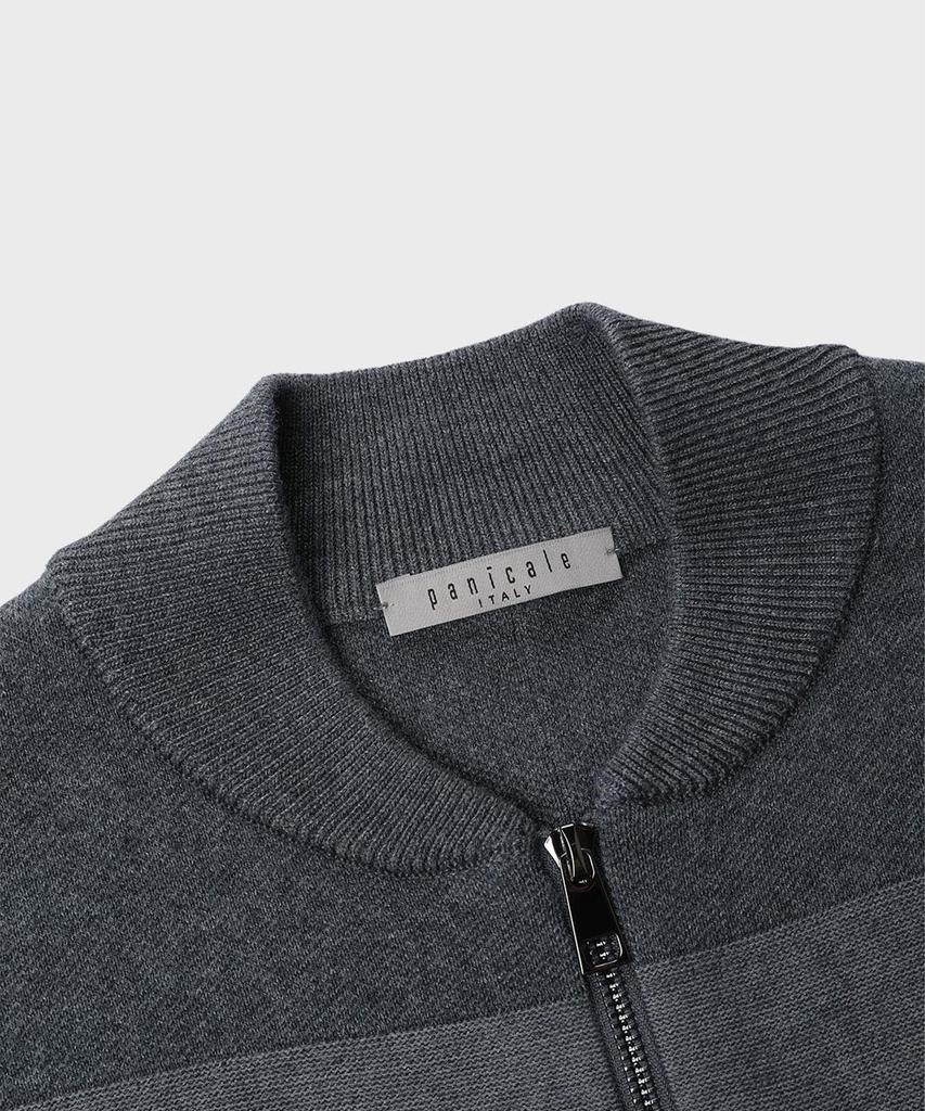 Panicale Cotton Zip-Up Knit Cardigan 4 Colors
