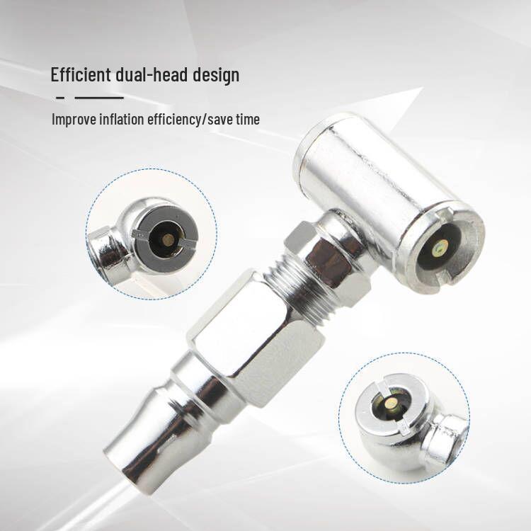 Tire Inflator Nozzle Set: Air Nozzle, Pump Nozzle, Inflator Rod, Quick-Release Nozzle, Deflation Rod for Tire Repair & Inflation