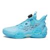 Kinder Asymmetrisch 2 Einfache Bequeme Rutschfeste Langlebige Mid-Top Basketballschuhe Kinder Basketballschuhe Quecksilberblau 312321102H-5
