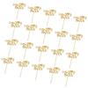20pcs/set Glitter Paper Wedding Mr & Mrs Heart Cake Cupcake Topper Pick Decor for Wedding Party Anniversary Accessories