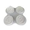 Round Number Pendant Silicone Mould 1234 Number Hanging Ornament Molds Keychains Plaster Molds Deer Epoxy Resin Molds