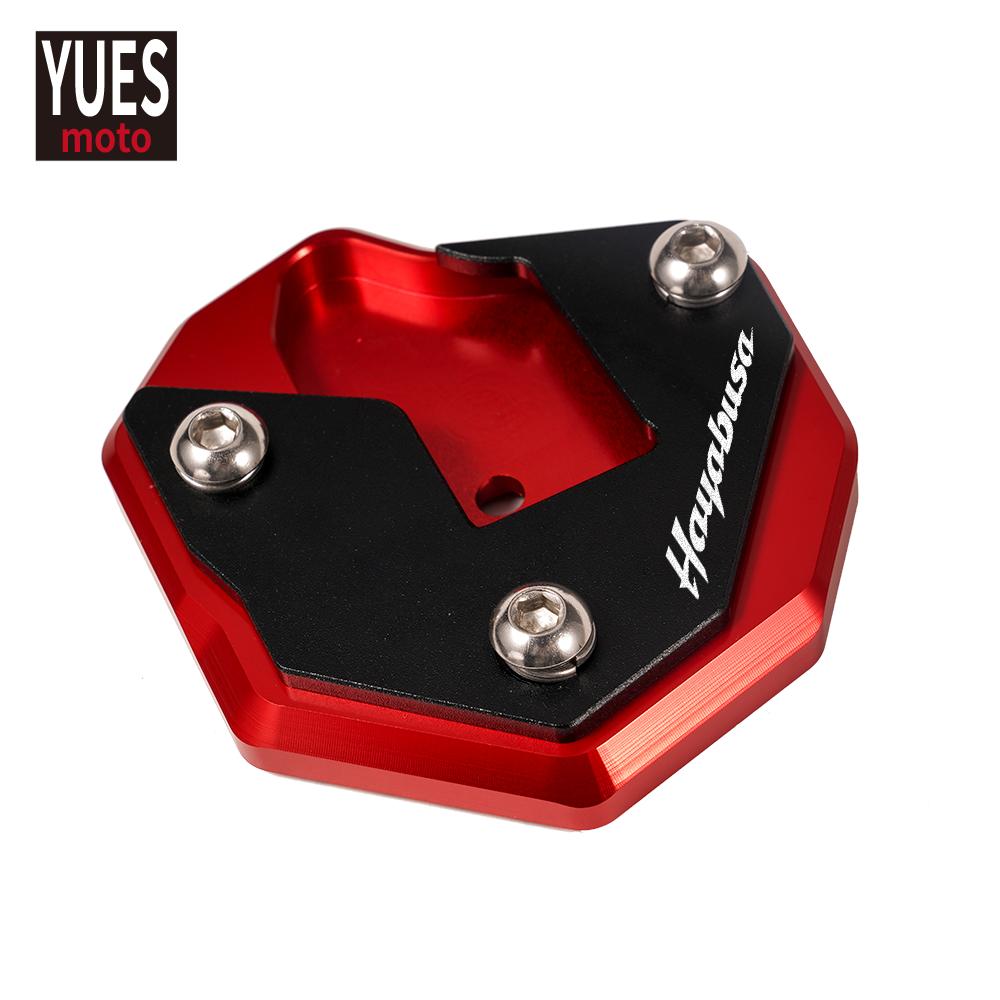 Motorcycle Accessories CNC Kickstand Side Stand Enlarge Extension For SUZUKI HAYABUSA GSX1300R GSX R 1300 2007-