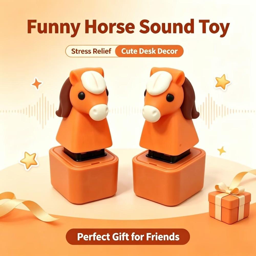 Horse Fidget Button Keychain Cow Finger Button Clicker Keyboard Fidget Toys For Stress Relief