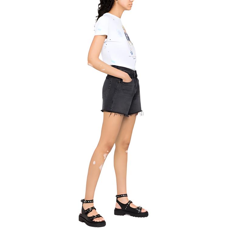 Polo Ralph Lauren SS22 Bear Letter Print Crew Neck Short Sleeve T-Shirt Women Tops White 211856643-C001
