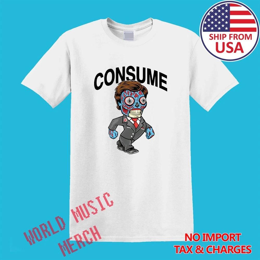 They Live CONSUME Movie Men s White Size S-5XL L