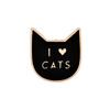 Black And White Cat Enamel Pins Hugging Cats Brooches Cartoon Cute Animal Backpack Lapel Custom Badges Jewelry Gifts For Friends
