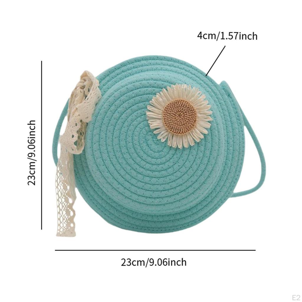 Umhängetasche für Damen Kreis Gewebte Tasche Dating Partygeschenke Geschenke Feiertag