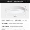 Nowa lampa sufitowa Nordic Macaron Okrągła 110V-260V Ściemniana Sypialnia Korytarz Gabinet Balkon Pokój dziecięcy Światło