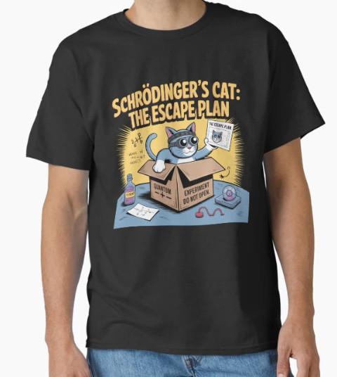 Schrödinger s Cat: The Escape Plan Classic T-Shirt XXL