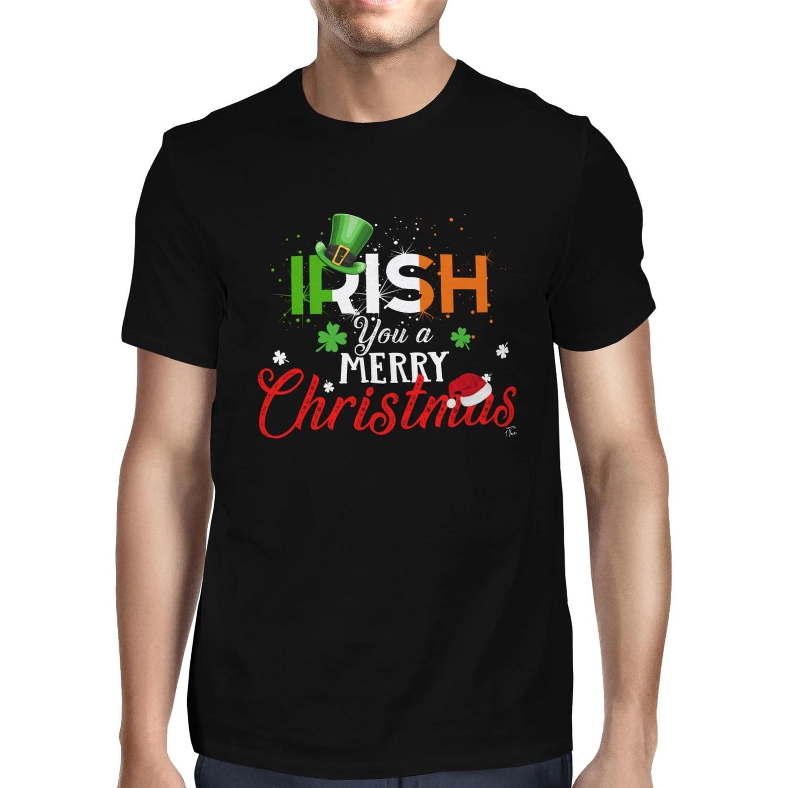 1Tee Mens Irish Chrstmas Wishes - IRISH You a Merry Christmas! T-Shirt XS