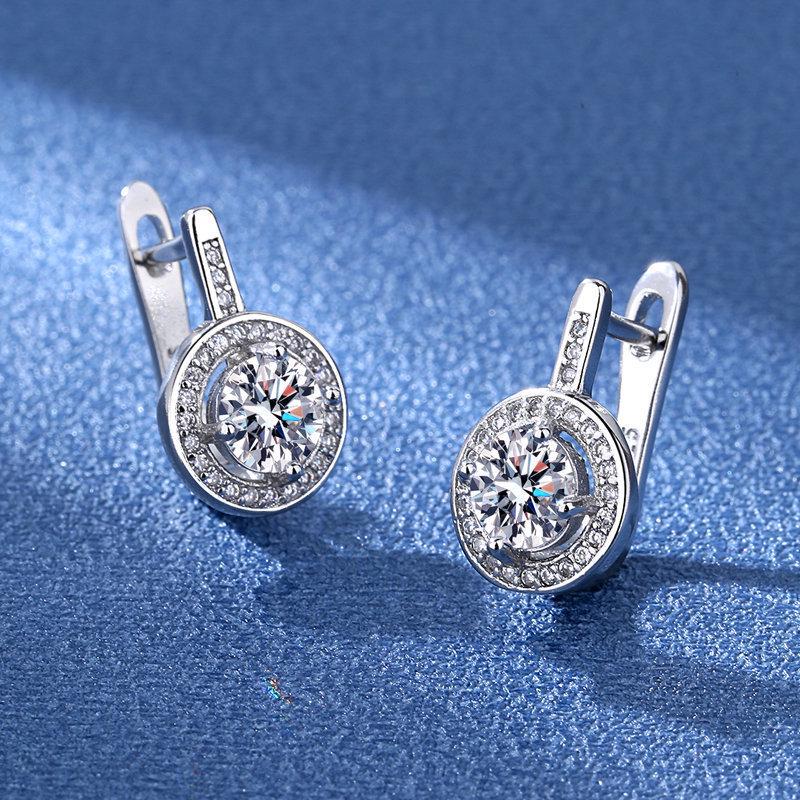 European & American Zircon Earrings for Women - Japanese & Korean Style Versatile Earrings