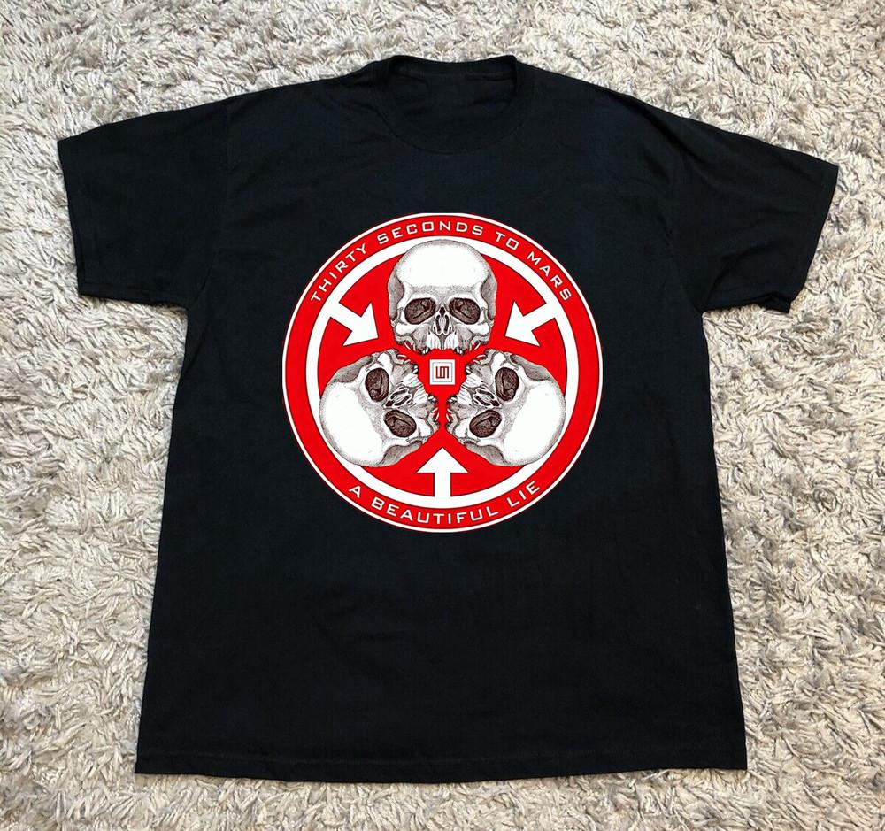 

RARE Thirty Seconds to Mars Black Cotton All size S-5XL Gift T-shirt TA72 Unisex T-Shirt XL