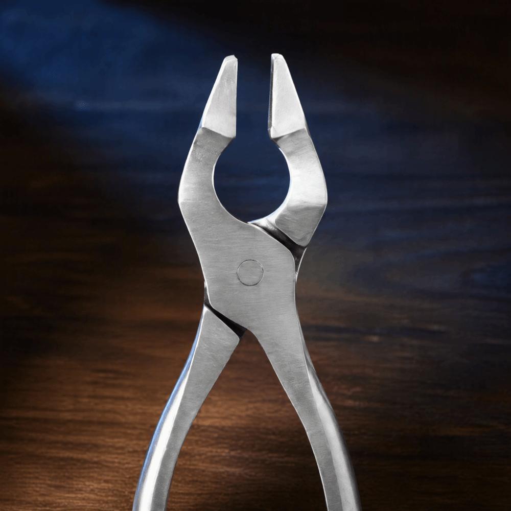 Polished Jaws Leather Edge Press Pliers Heavy Duty Sheet Metal Hand Seamer  For Wallet Crafting