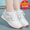 Women Running Autumn Winter Plush Velvet Cotton Soft Leather Shoes Fashion Breathable Lace-Up Solid Casual Sneakers