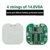 4S 14.8V /16.8V 20A 18650 Li-Ionen Lithium-Akku Ladeplatine BMS mit Überstrom-Kurzschluss-Schutz Gleicher Port-Anschluss