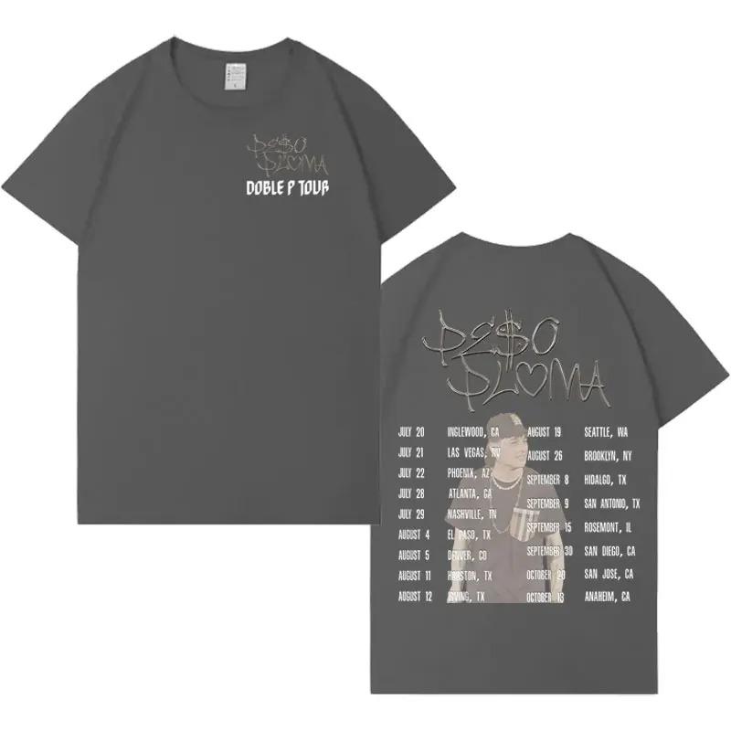Rapper Peso Pluma Harajuku Style Graphic Short Sleeve Tee Unisex HighQuality Soft Casual Oversized Aesthetic Y2K TShirt