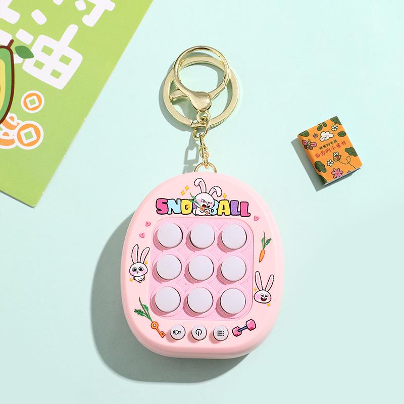 Tic-Tac-Toe Keychain: Cute Cartoon Decompression Toy for Kids