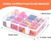 8 Grid Snackle Box Container Capacity Plastic Storage Box With Adjustable Compartments Lid For Snacks Food Grade Transparent