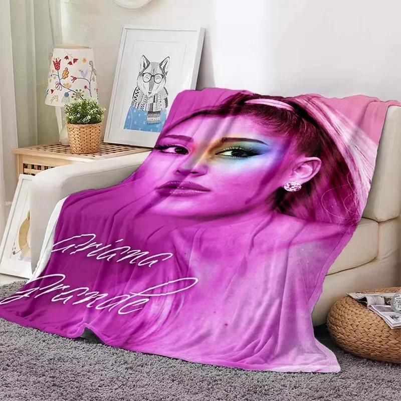 2026 A-Ariana Grande Fashion Singer Soft Blankets,Keep Warm Throw Blanket Comfortable Blanket For Picnic Beds Sofa Home Bedroom