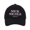 NICK&NICOLE ORIGINALS NICOLE BALL Cap_black Pink