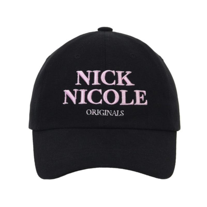 NICK&NICOLE ORIGINALS NICOLE BALL Cap_black Pink