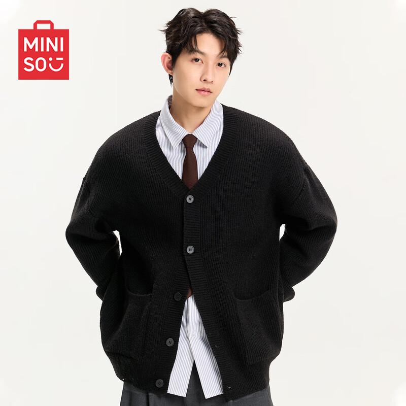 MINISO V-Neck Chunky Knit Cardigan XL