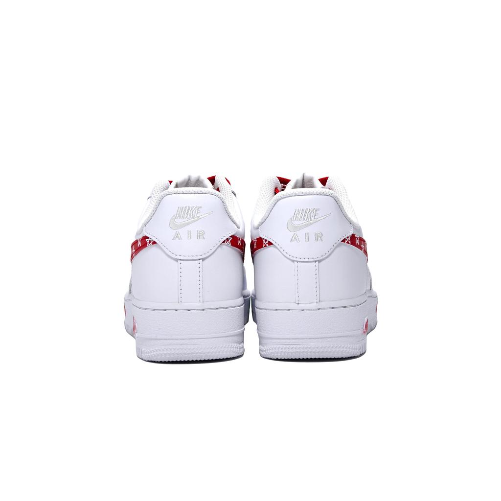 Nike Air Force 1 Slip Resistant, Abrasion Resistant, Breathable Low Top Skateboard Shoes Unisex Red White CW2288-111(Team1017-)
