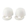2 Pair of Plastic Stinkpot Bolt Cover Toilet Anchor Screw Cap for Home
