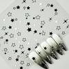 DIY Shiny Star Nail Art Stickers - Transparent, INS Style, Adhesive Four-Pointed Stars