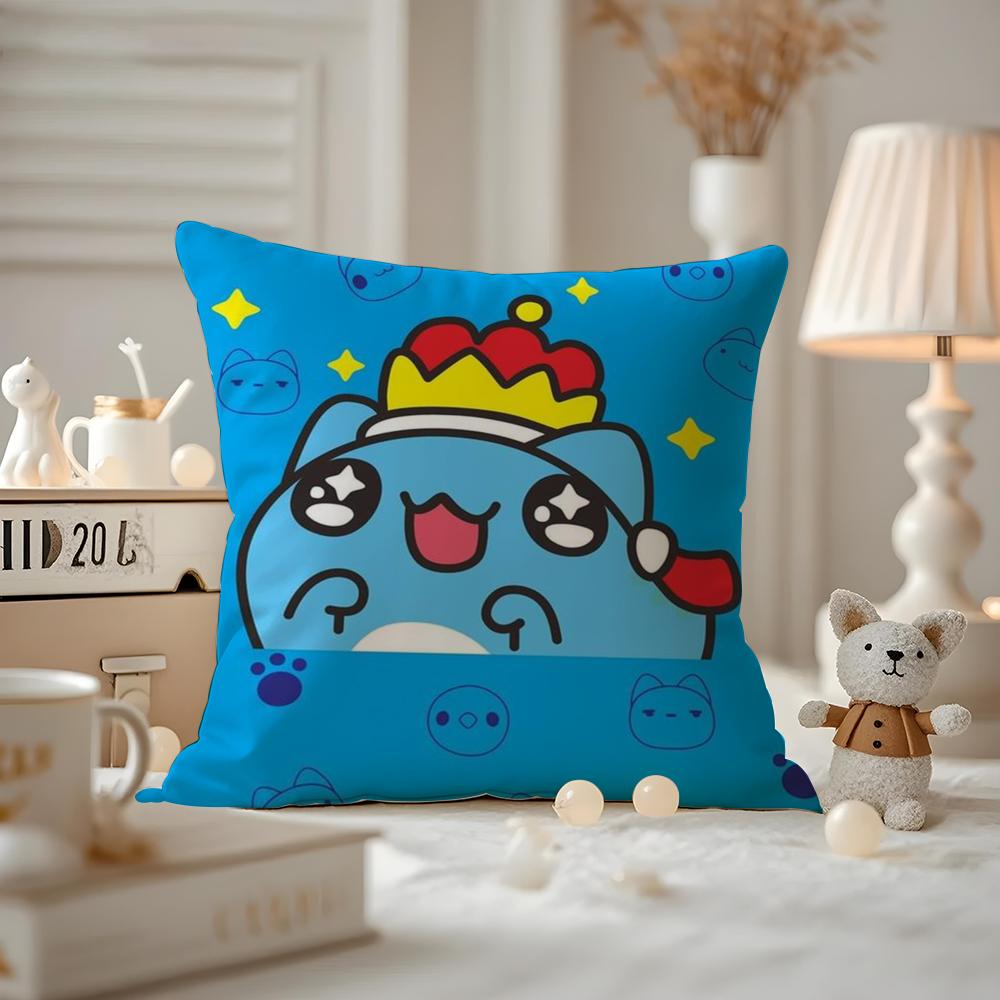 Anime BBugcat CCapoo Cushion Cover Antidustmite Pillowcase Invisible zipper silky short plush Sofa cushion cover