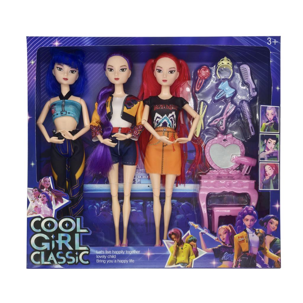 Fashionable Plastic Doll Figures Collection With Unique Stylish Outfits And Colorful Hairstyles Perfect Gift For Kids To And Creat