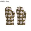 New Kitchen Gloves Insulation Leopard Pattern Pad Cooking Microwave Gloves Baking BBQ Oven Potholders Oven Mitts Potholder Pad for Kitchen