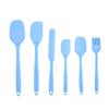6-Piece Silicone Baking Tools Set, Macaron Color Spatulas Scrapers Oil Brush for Cooking Cake Cream Cheese