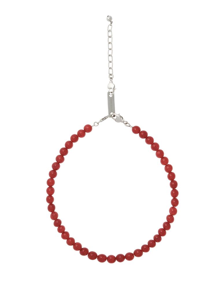 Debbyoung Ball Beads Necklace [Red Jade]