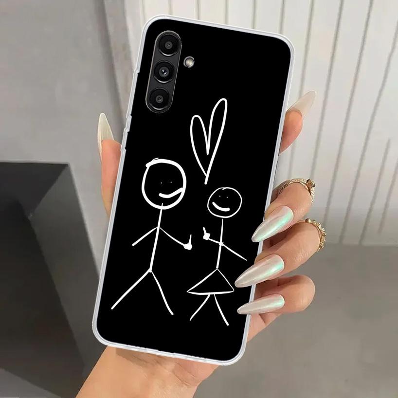 Cartoon Stickman Matchman Phone Case for Samsung Galaxy A16 A26 A36 A56 A15 A25 A35 A55 A14 A24 A34 A54 A13 A23 A33 A53 A05S A04
