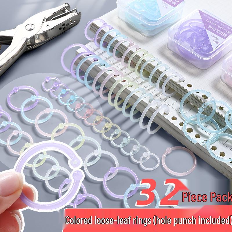 Plastic Openable Loose-Leaf Binder Ring Clip