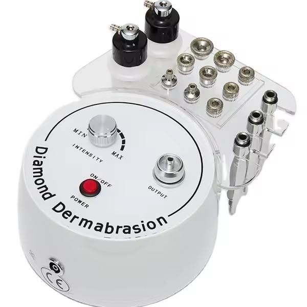 3 in 1 Facial Care Salon Equipment Diamond Microdermabrasion Dermabrasion Machine for Personal Home Use With Diamond Tips AU Plug белый