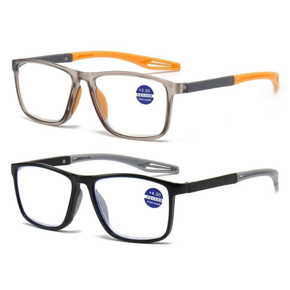 TR90 Sport Reading Glasses Men Ultralight Anti Blue Light Presbyopia Eyeglasses Men's Hyperopia Optical Eyewear Diopters