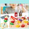 Childrens Wooden Kitchen Matching Toy For Early Education And Pretend Food Play
