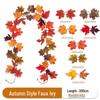 Thanksgiving Mixed Color Artificial Maple Leaf Vine