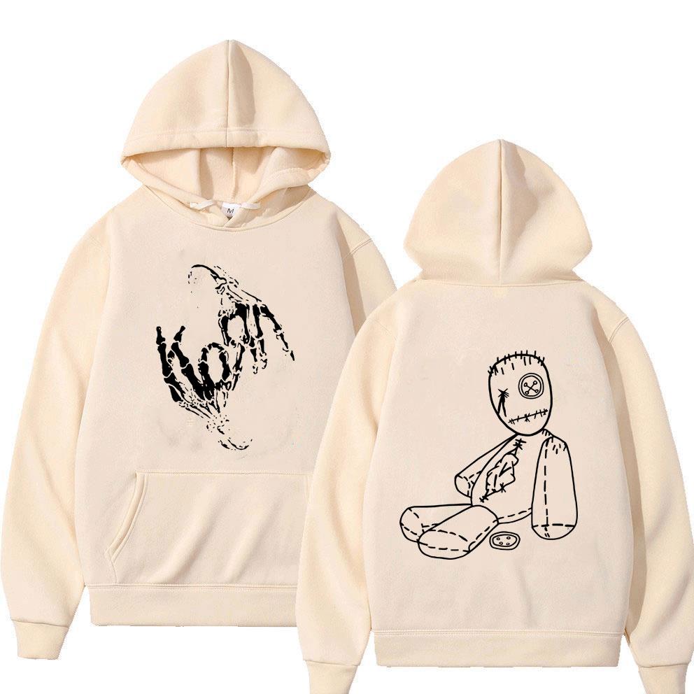 Rock Band Korn Issues Album Cover Graphic Hoodie Men Women Gothic Vintage Streetwear Alternative Nu Metal Music Pullover Hoodies