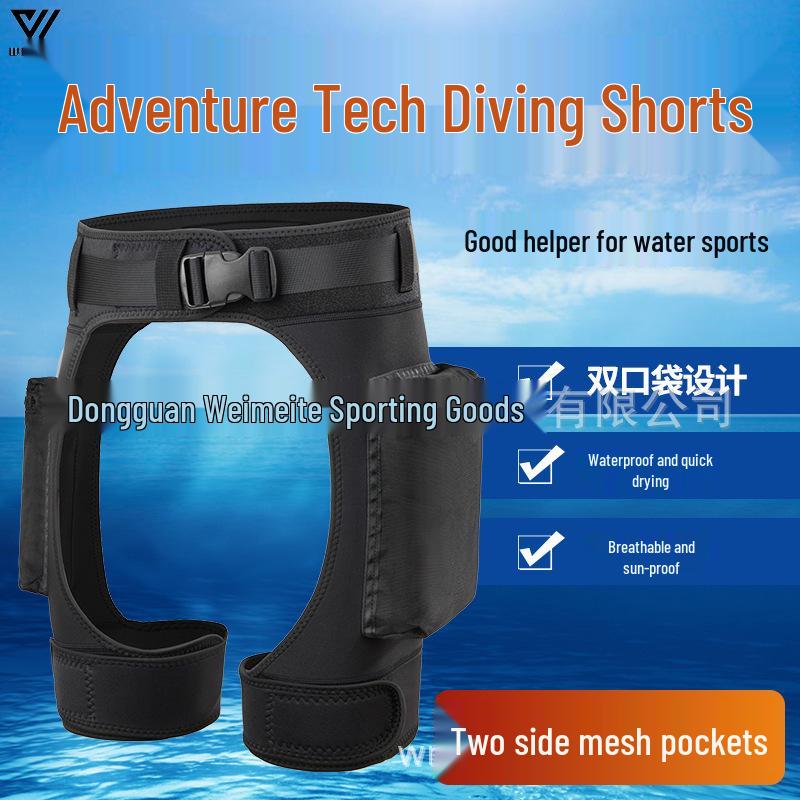 Technical Diving Shorts with Dive Pocket for Snorkeling and Freediving
