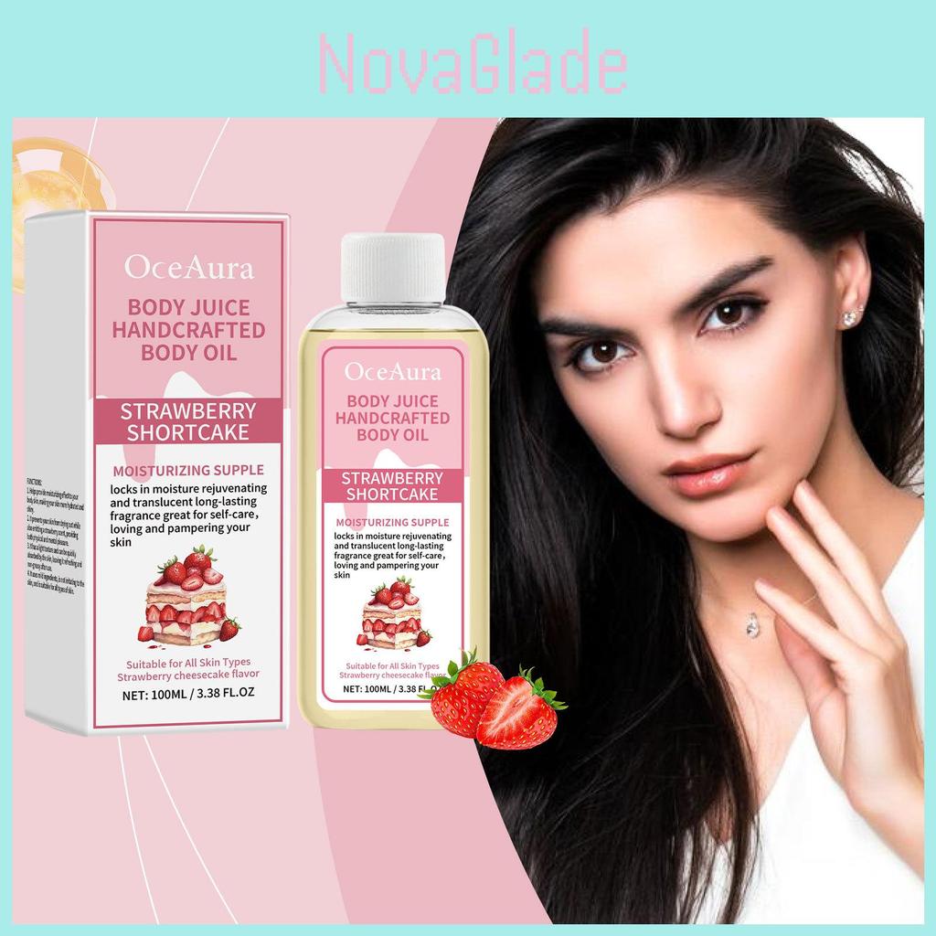 Refreshing Strawberry Body Care Oil For Gentle Moisturizing And Nourishing Skin