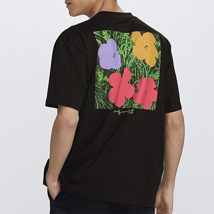 Uniqlo Regular Fit Crew Neck Short Sleeve Pocket Print T-Shirt Unisex Tops Black 426806-09