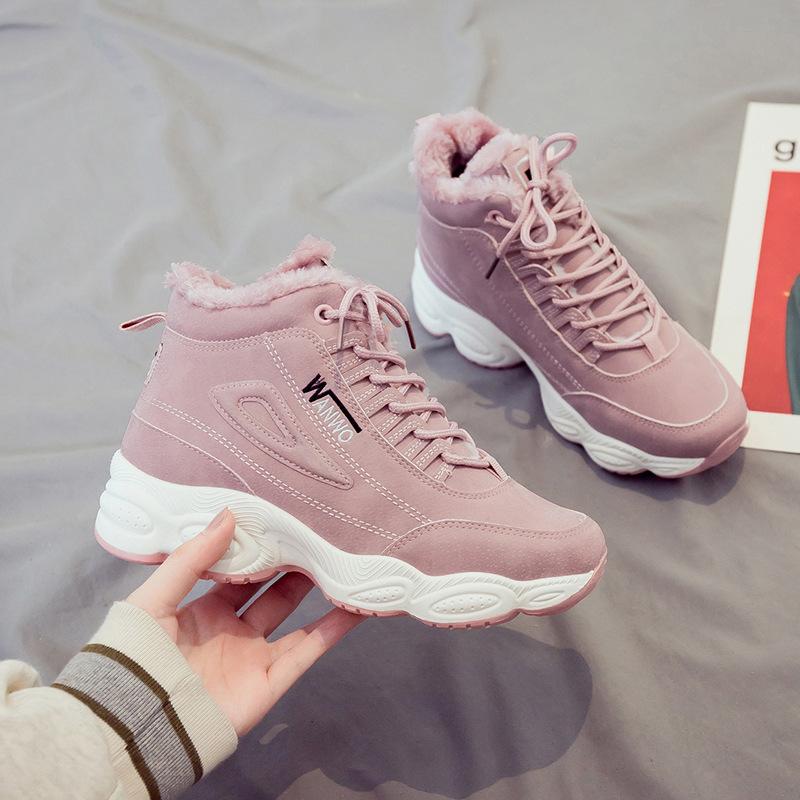 Plataforma de moda para mujer Zapatos cálidos Invierno Plus Velvet Zapatos  de algodón Al aire libre Zapatos para caminar Botas de nieve comprar a buen  precio — entrega gratuita, reseñas reales con