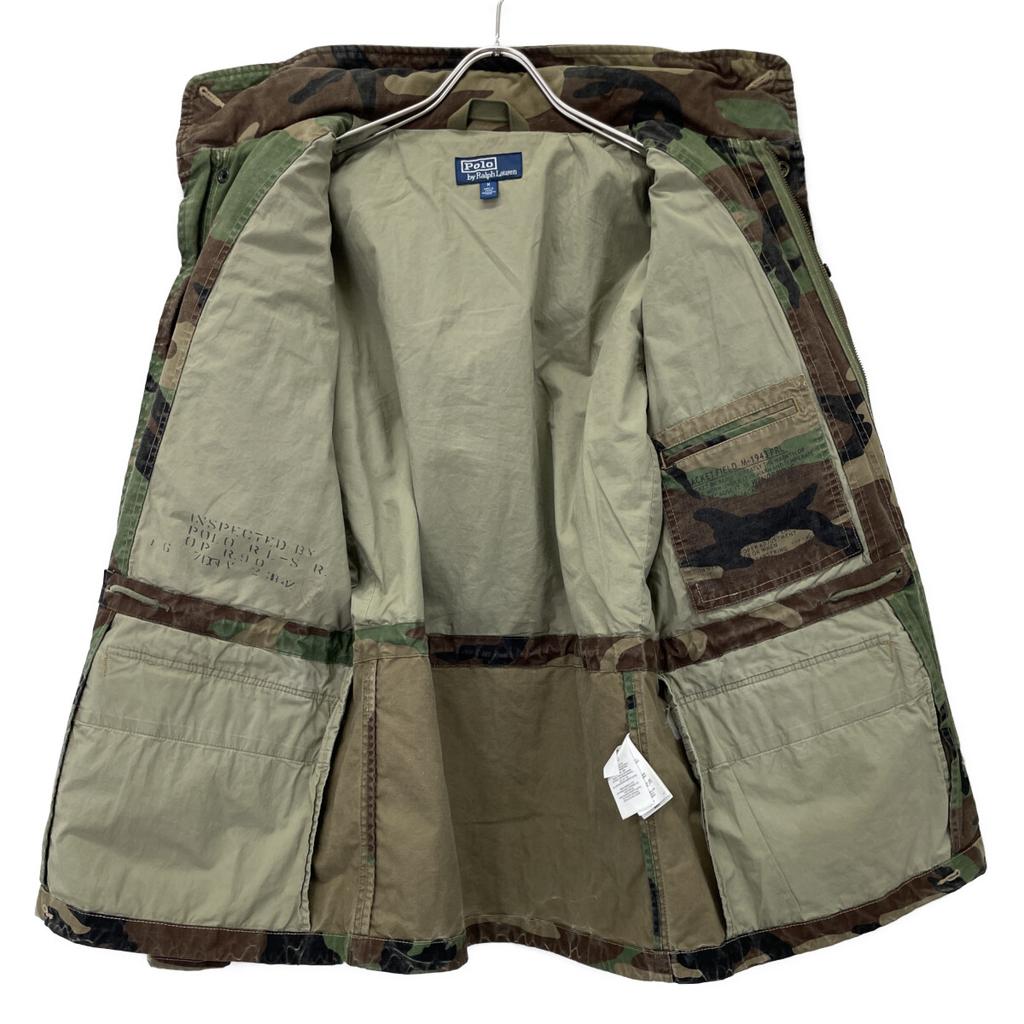 Polo Ralph Lauren 2018 Model 710716246001 Beaded Military Combat Jacket Jacket M Brown X khakiUsed