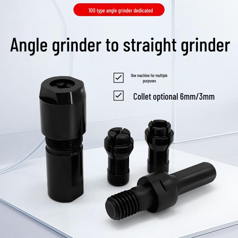 Angle Grinder To Straight Grinder Conversion Kit: Complete Set for Stone Grinding, Carving, and Polishing