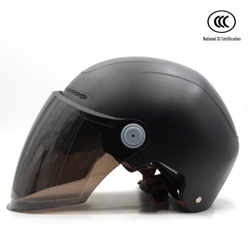 

MAHAER 3C сертифицированный универсальный летний мотоциклетный шлем с защитой от солнца One size, fits 55-62 head circumference