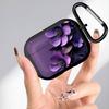 Custodia morbida per auricolari con motivo floreale viola, Cover Case per Airpods 3 Pro 2 Pro3 4 Pro2 1